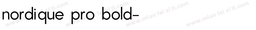 nordique pro bold字体转换